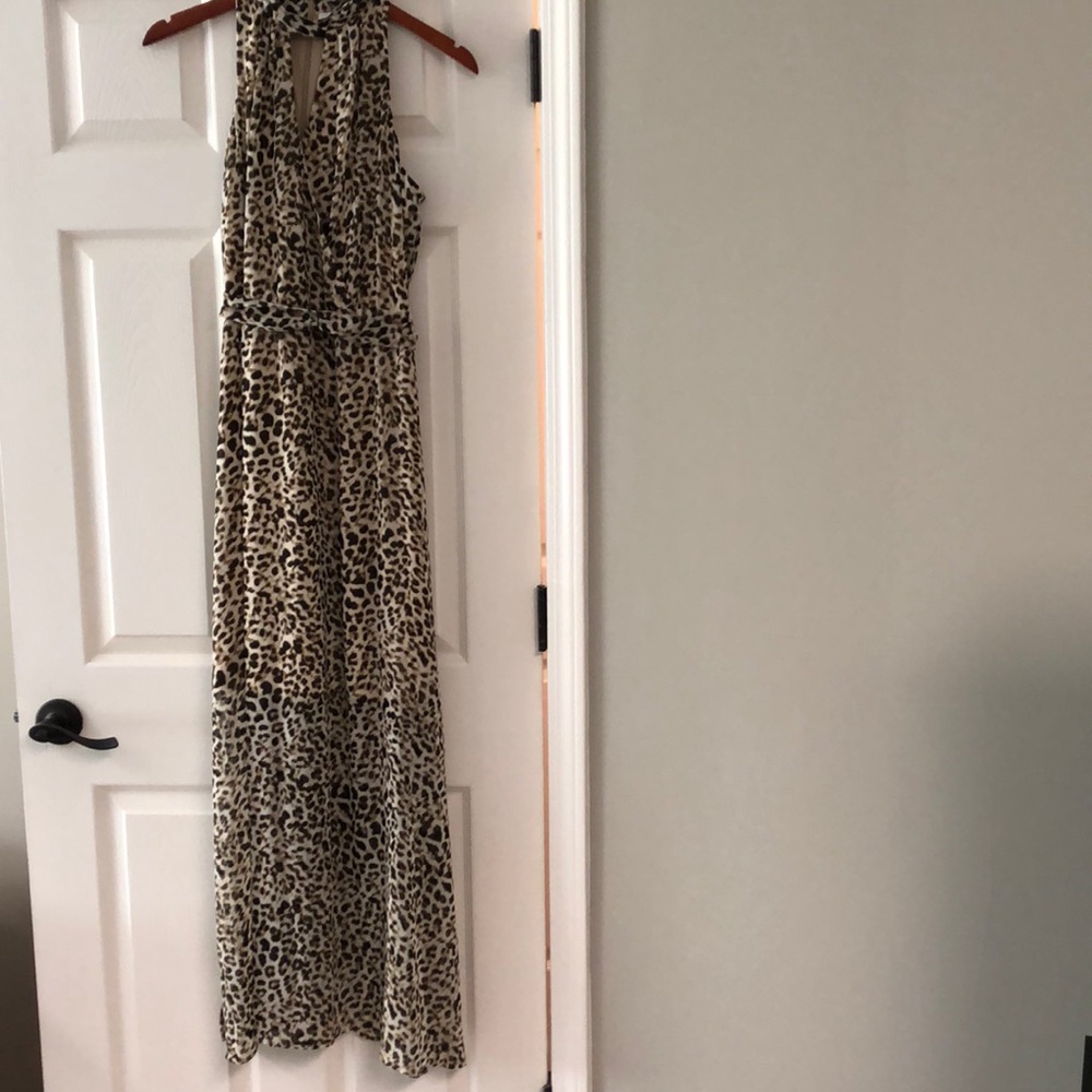 Calvin Klein animal print maxi dress, size 6